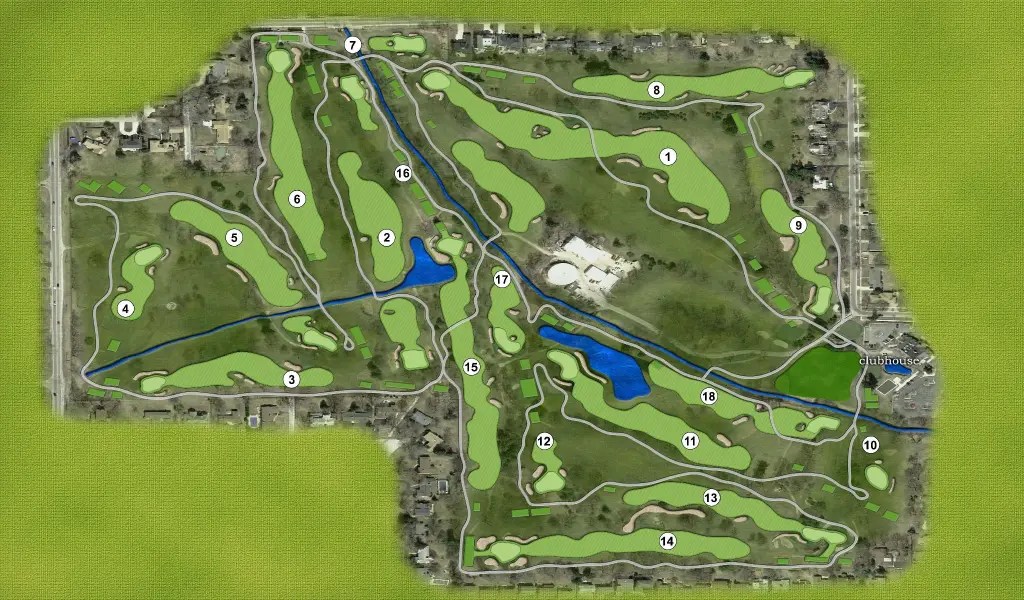 Mt. Prospect Golf Club Course Map